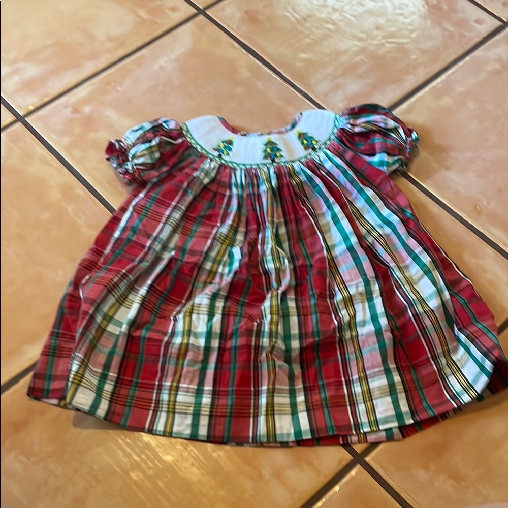 Plaid Kids Formal Dress